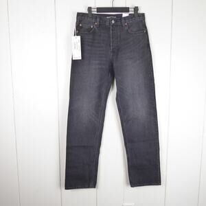 Denim Forum Women's Straight Leg Jeans - Dark Gray